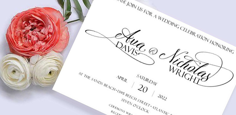 Affection Wedding Invitation