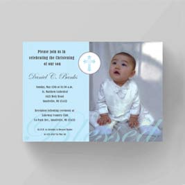 Blessed Christening Invitation