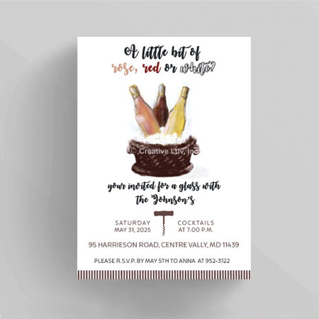 Wine Bucket Party Invitation