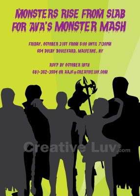 Monster Mash Invitation