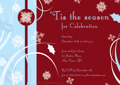 'Tis the Season Invitation