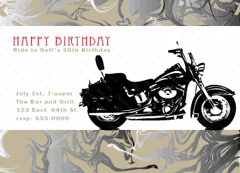 Motorcycle Invitation