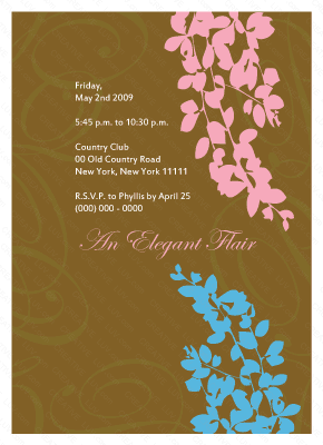 Elegant Flair Invitation